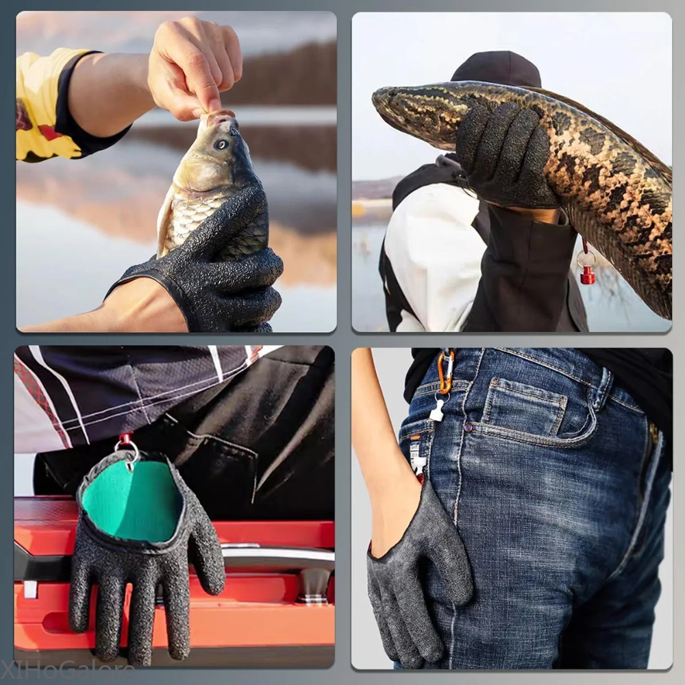 Heavy Duty Anti Slip Puncture  - مراجعة Fishing Gloves وسعره