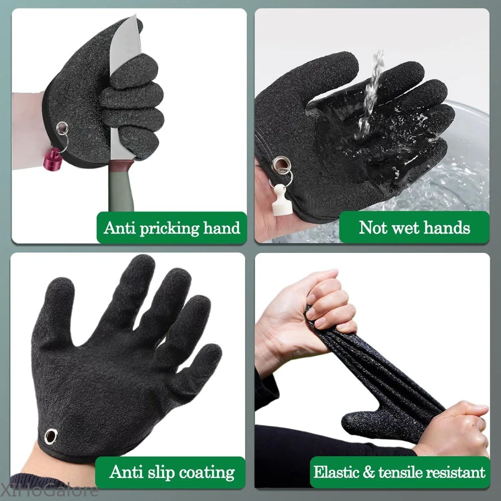 Heavy Duty Anti Slip Puncture  - مراجعة Fishing Gloves وسعره