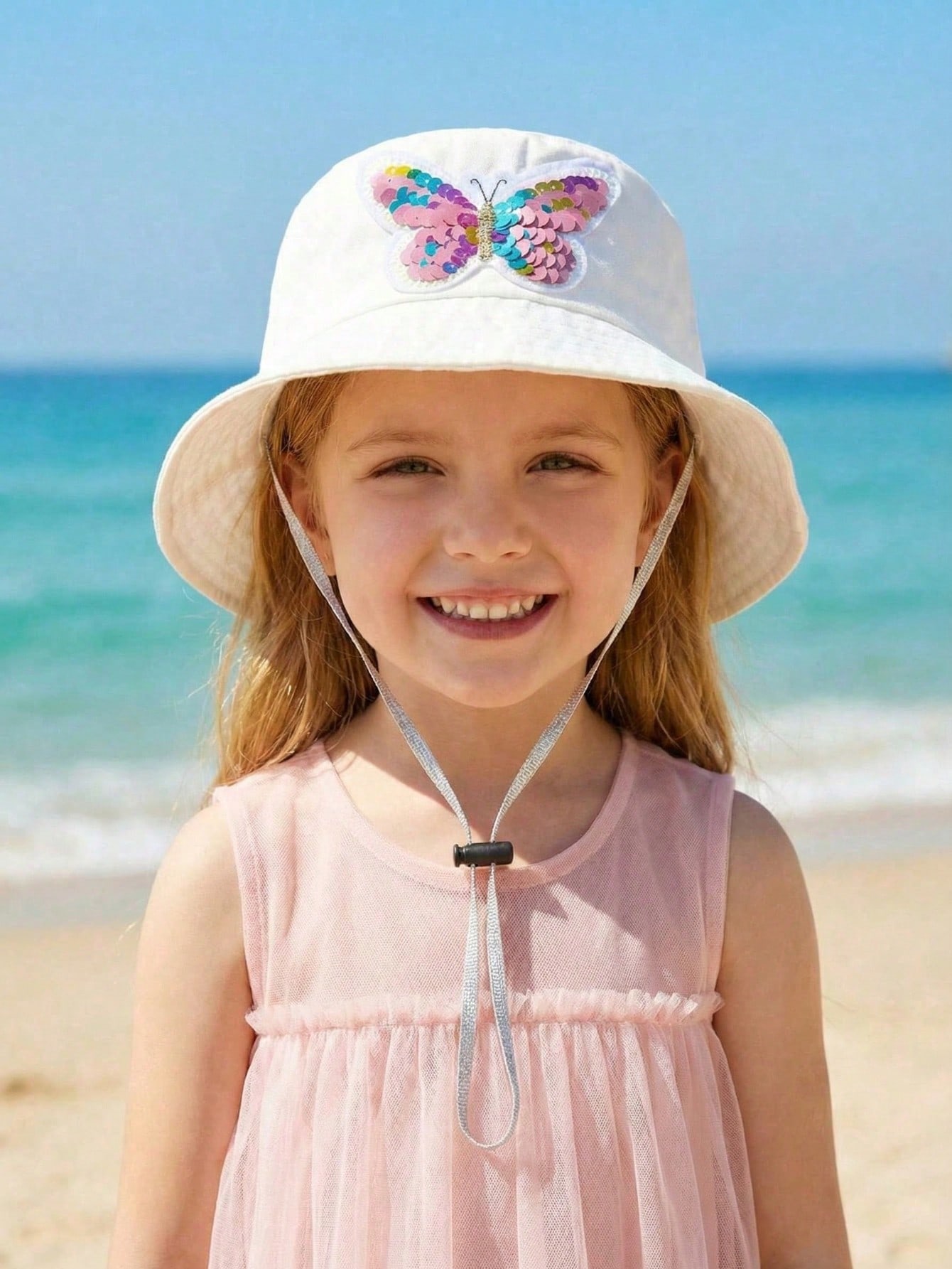 1pcs 3-8Y Girls Sequined Butte - مراجعة Fishing Hat وسعره