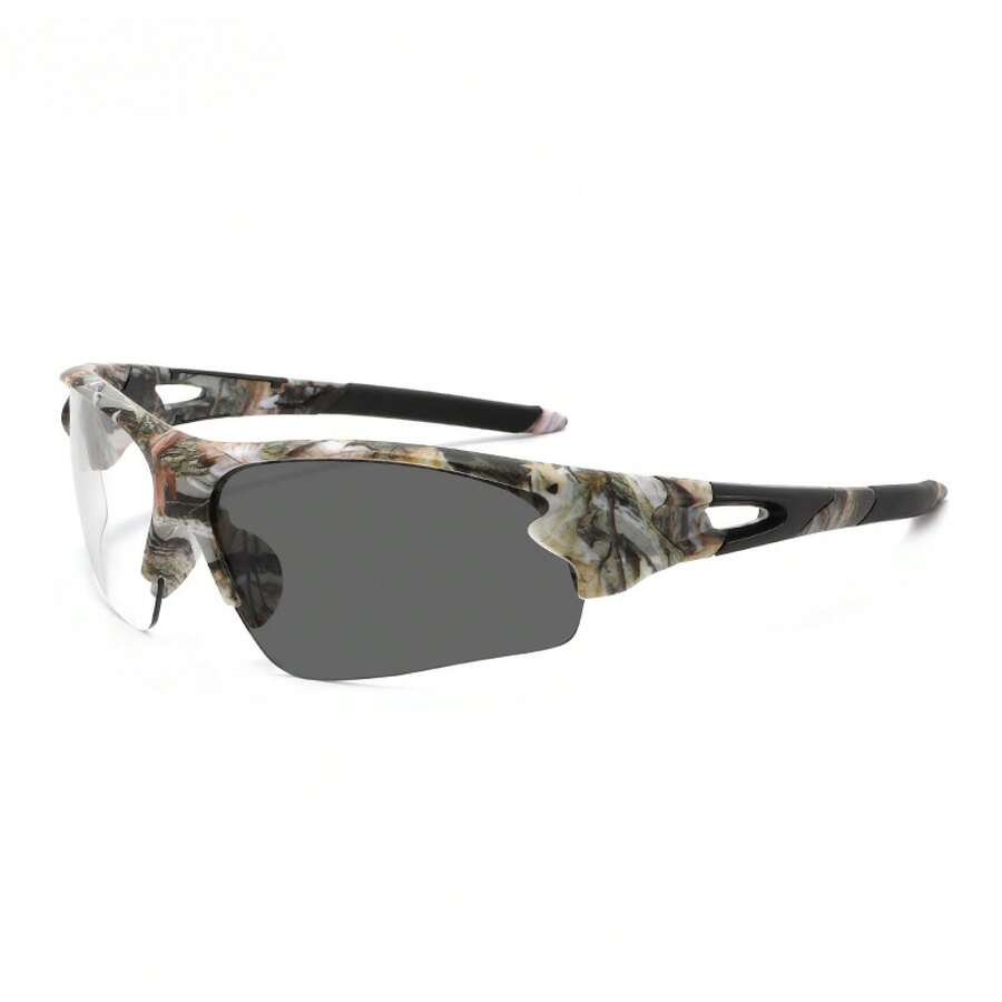 Semi-Rimless Camouflage Sport  - مراجعة Fishing Sunglasses Polarized وسعره
