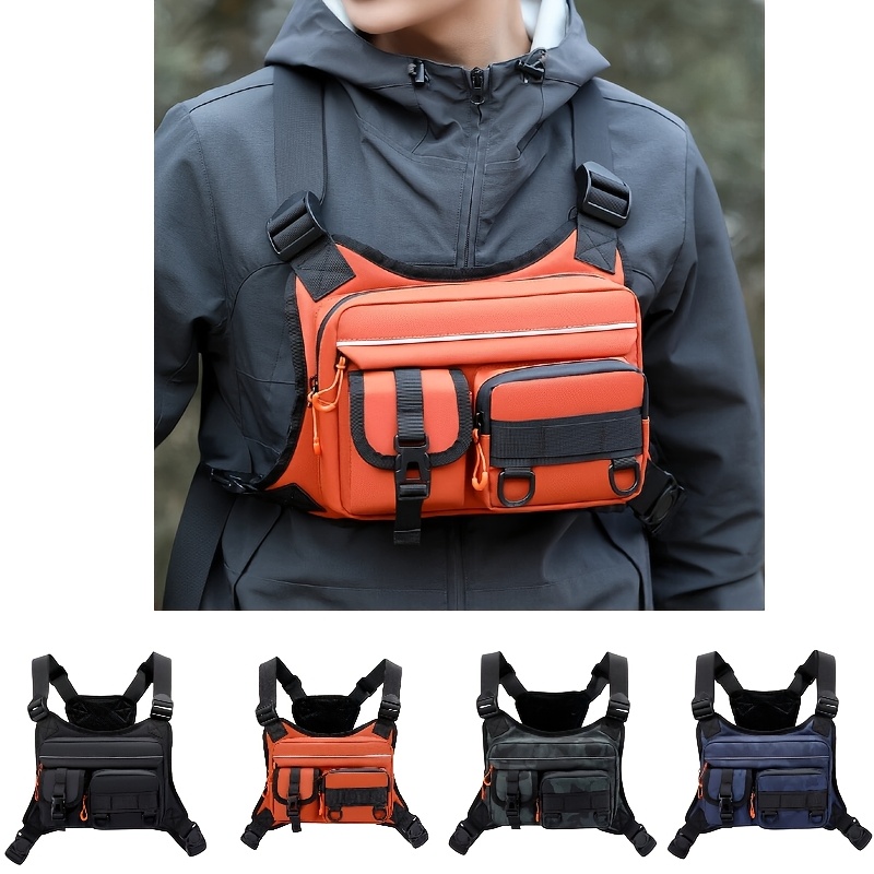 Men's Tactical Chest Bag, Runn - مراجعة Fishing Vest وسعره
