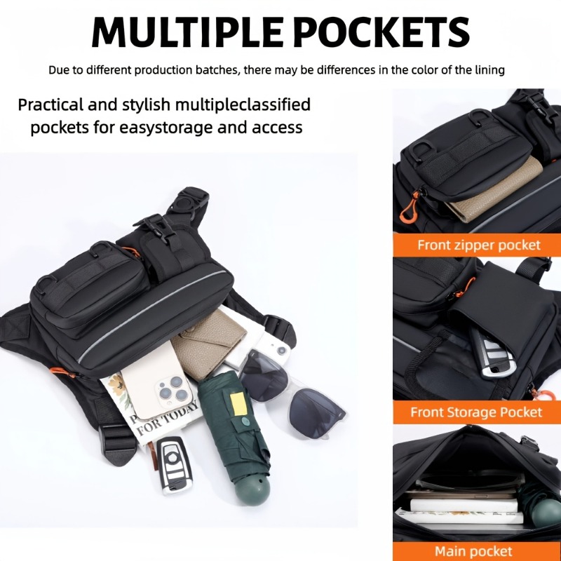 Men's Tactical Chest Bag, Runn - مراجعة Fishing Vest وسعره