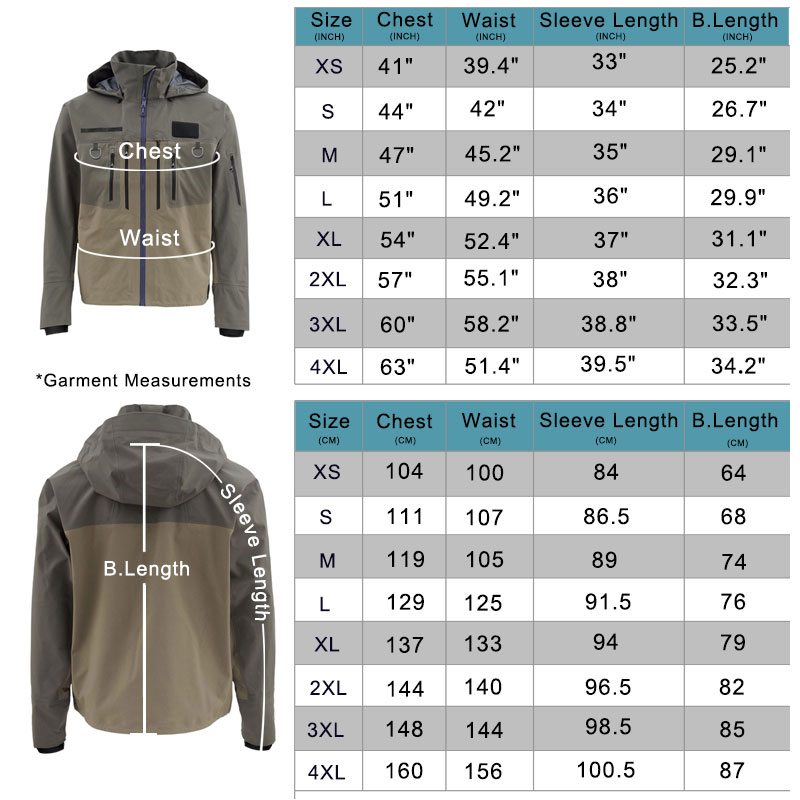 Fishing Wading Jackets 4-Ply B - مراجعة Fishing Jacket Waterproof وسعره