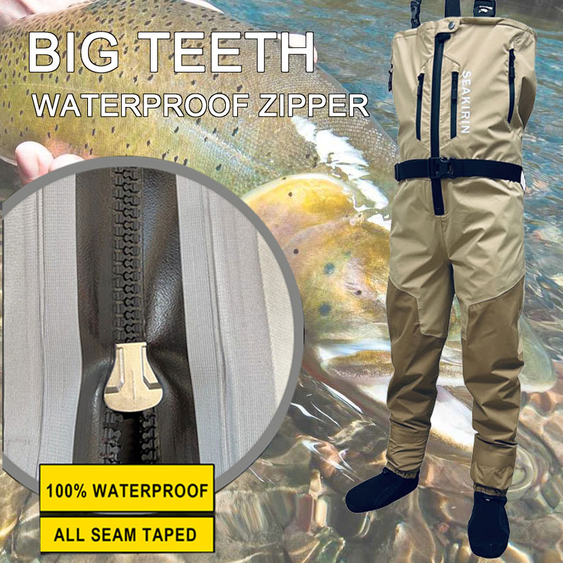 Zip-front Breathable Stout Che - مراجعة Fishing Pants Waterproof وسعره
