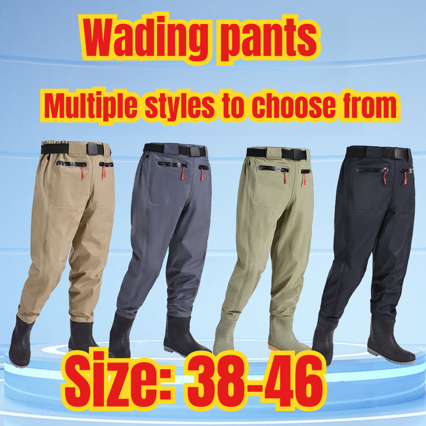 Men's Waterproof Fishing Wadin - مراجعة Fishing Pants Waterproof وسعره