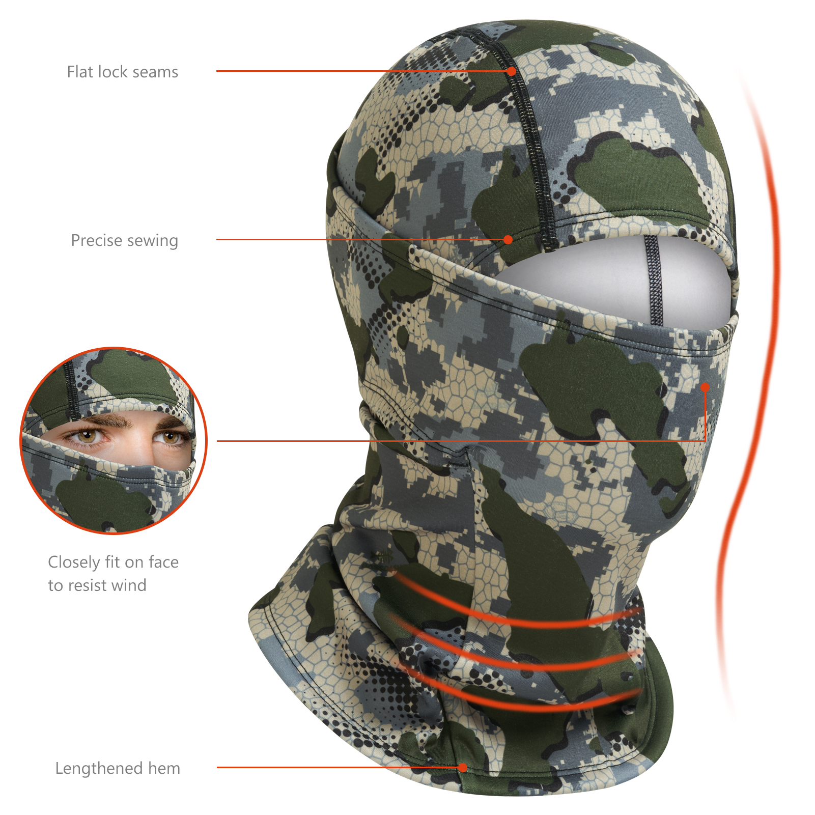 Bassdash Men Women Ninja Hood  - مراجعة Fishing Hoodie وسعره