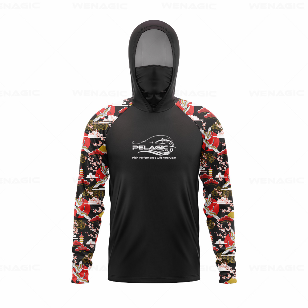 pelagic gear Men Hood Fishing  - مراجعة Fishing Shirt Uv Protection وسعره