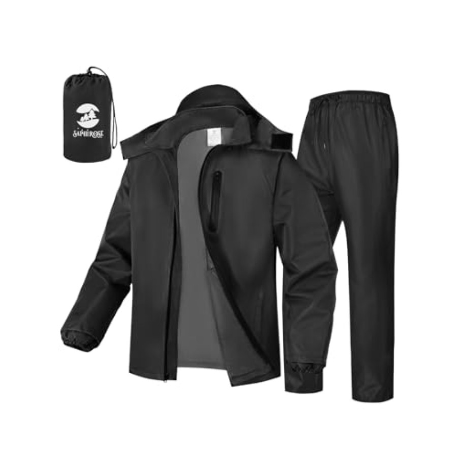 Men's Waterproof Rain Gear 2pc - مراجعة Fishing Rain Suit وسعره