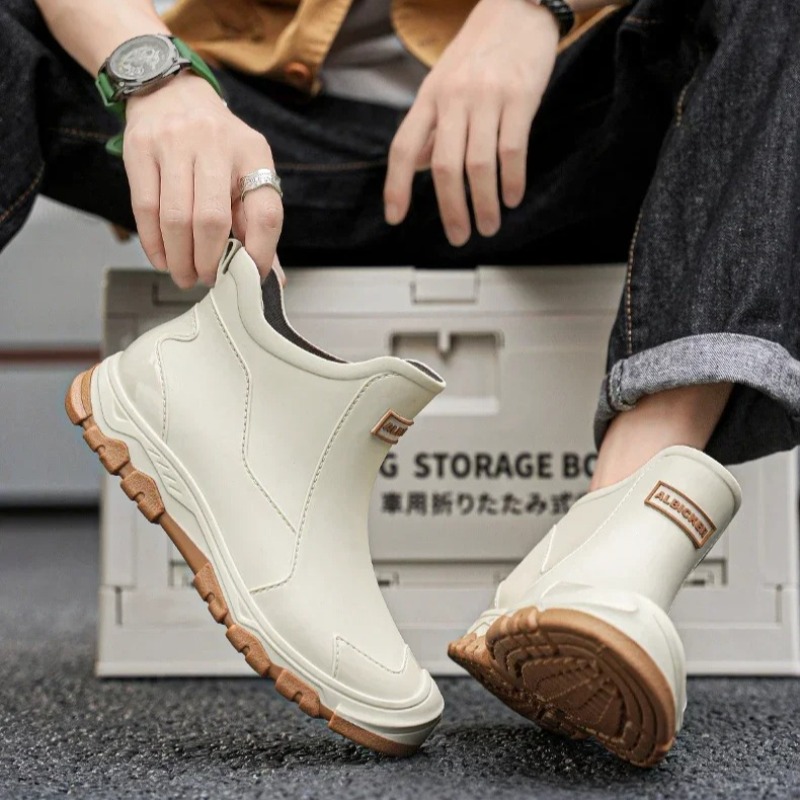 Waterproof Men's Rain Shoes Fa - مراجعة Fishing Boots وسعره