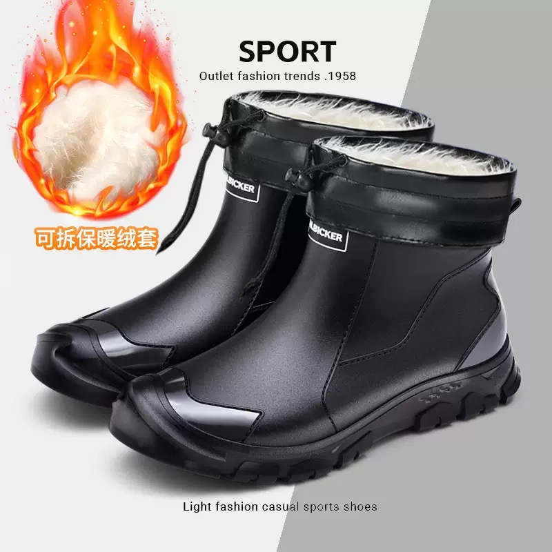 Waterproof Men's Rain Shoes Fa - مراجعة Fishing Boots وسعره
