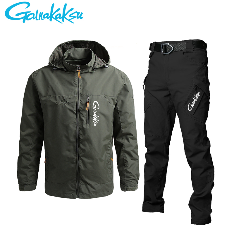 Men's Waterproof Hooded Jacket - مراجعة Fishing Pants Waterproof وسعره