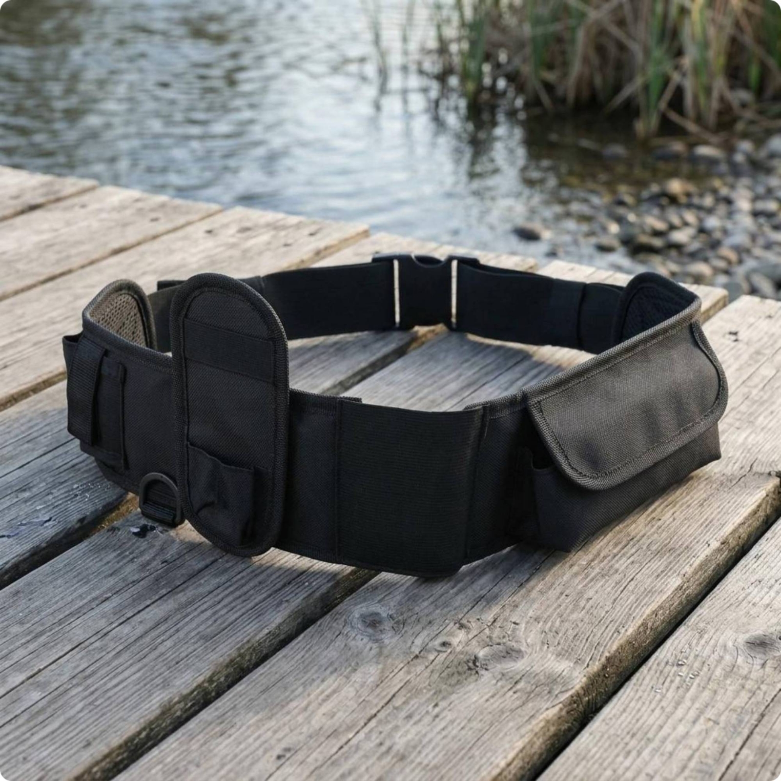 Fishing Waist Bag Buckle Closu - مراجعة Fishing Belt وسعره