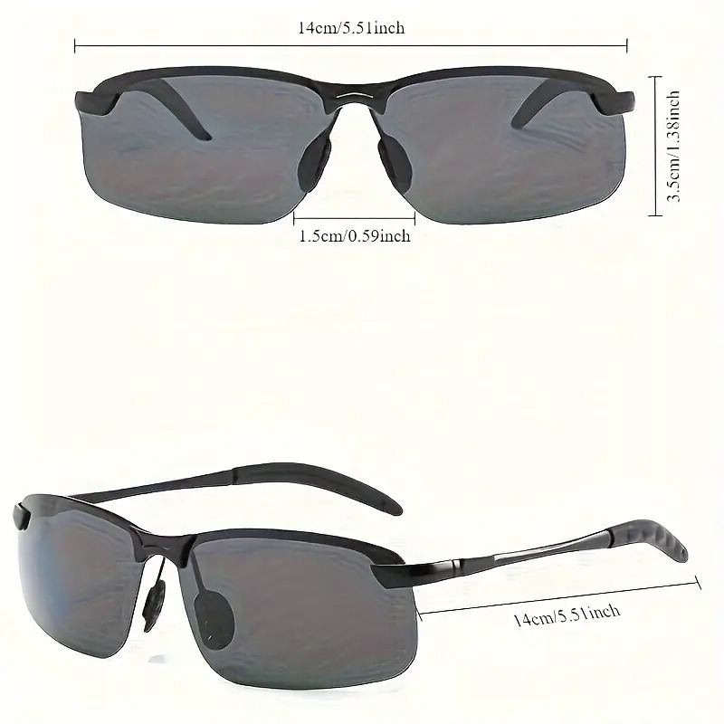 Black Polarized Photochromic S - مراجعة Fishing Sunglasses Polarized وسعره