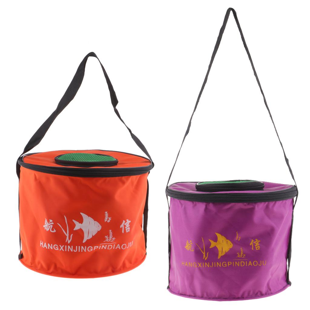 Foldable Fishing Bucket with M - مراجعة Fishing Bag Waterproof وسعره