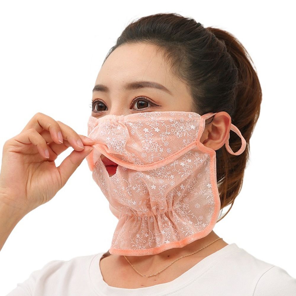 Wrap Cover Scarf Solid Color F - مراجعة Fishing Mask Sun Protection وسعره