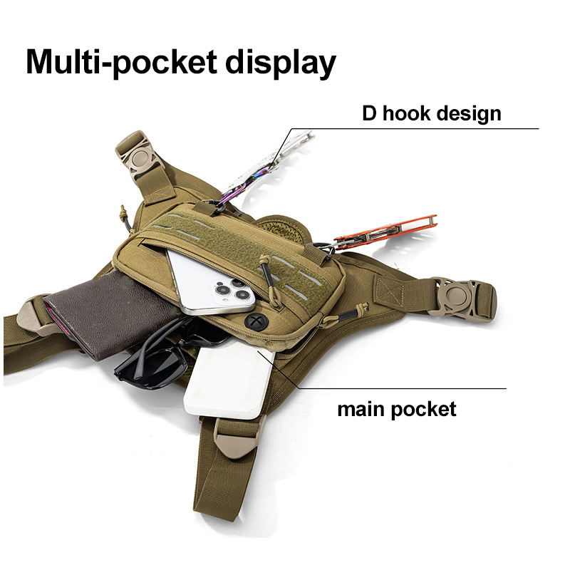 Tactical Front Chest Rig Bag V - مراجعة Fishing Backpack وسعره