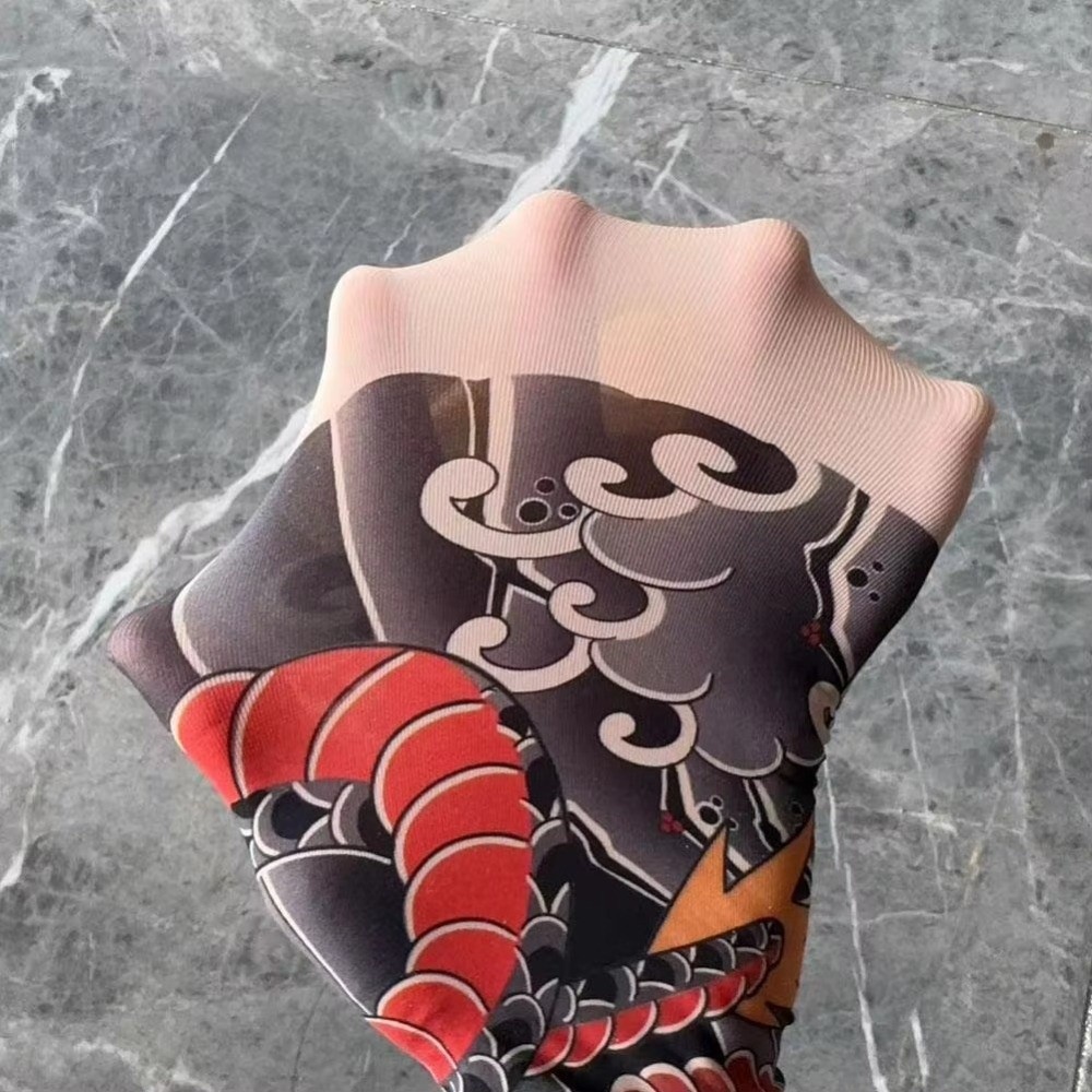 Full Leg Fake Tattoo Socks Pri - مراجعة Fishing Socks وسعره