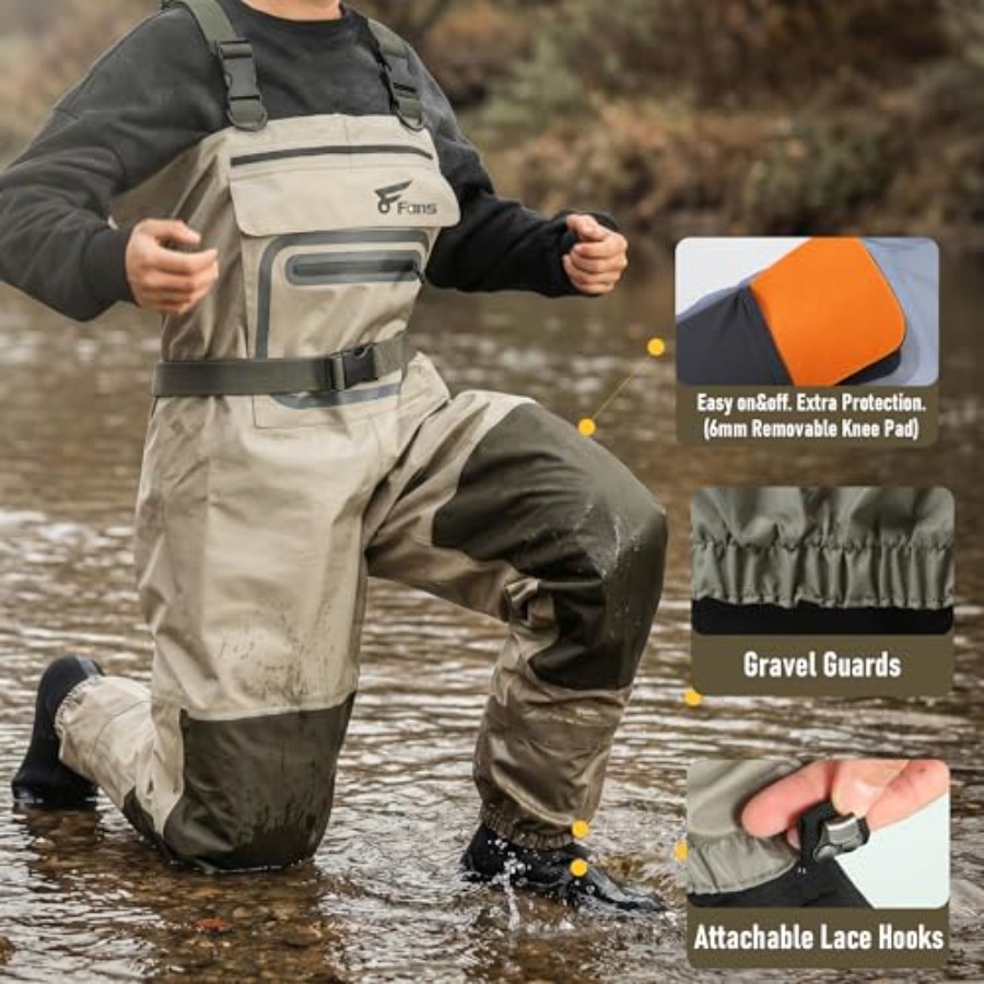 Fishing Chest Waders for Men a - مراجعة Fishing Waders وسعره
