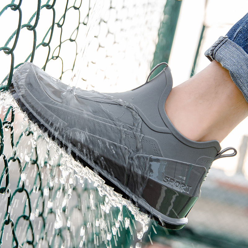 Summer men's short tube rain b - مراجعة Fishing Boots وسعره