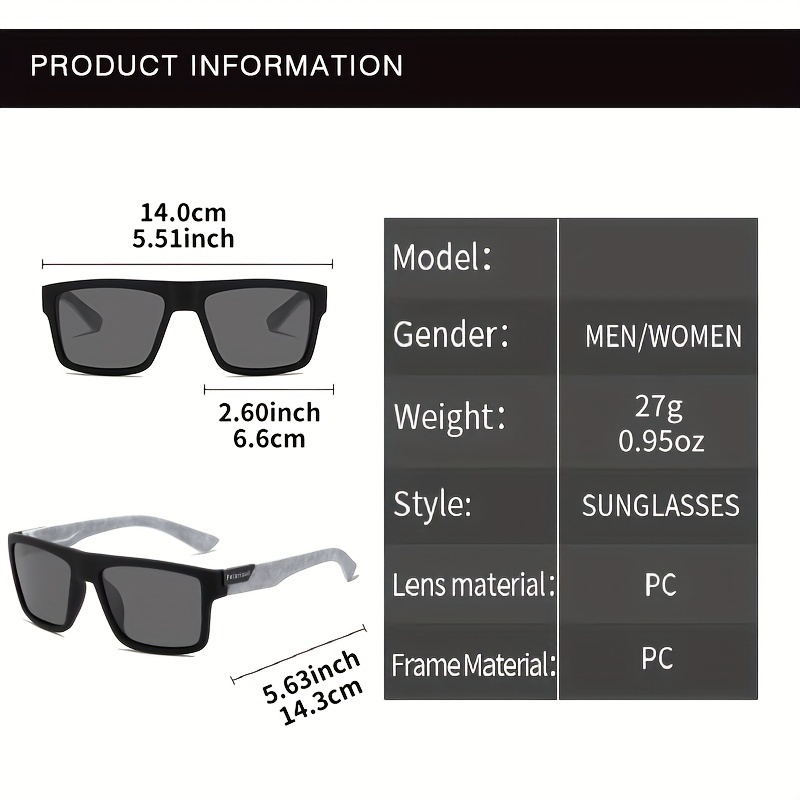 Fashion Travel Square Polarize - مراجعة Fishing Sunglasses Polarized وسعره