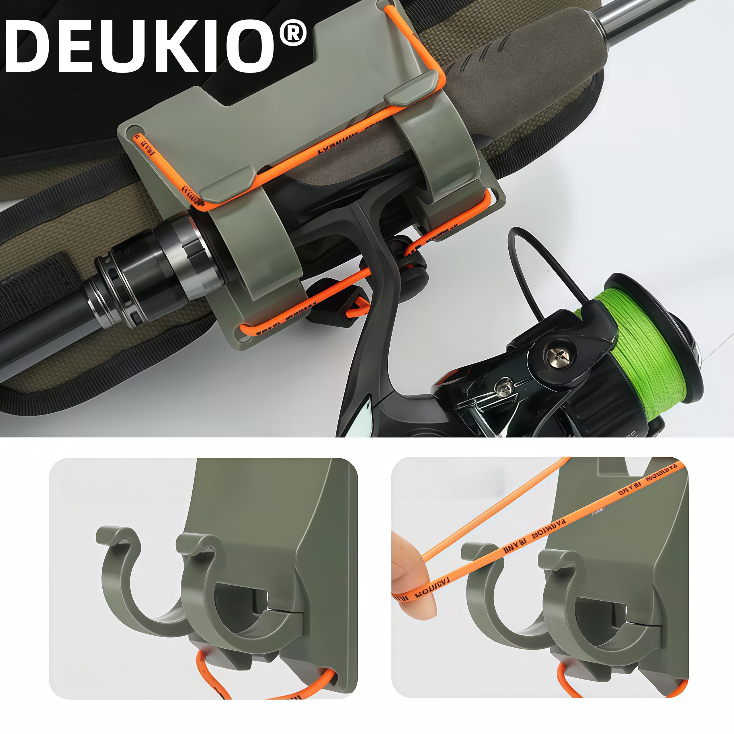 DEUKIO Outdoor Belt Clip Rod H - مراجعة Fishing Belt وسعره