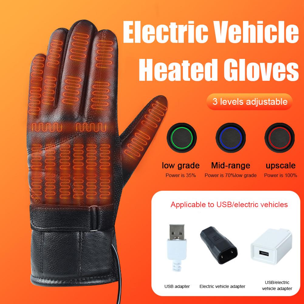 1 Pair USB Heating Gloves Rech - مراجعة Fishing Gloves وسعره