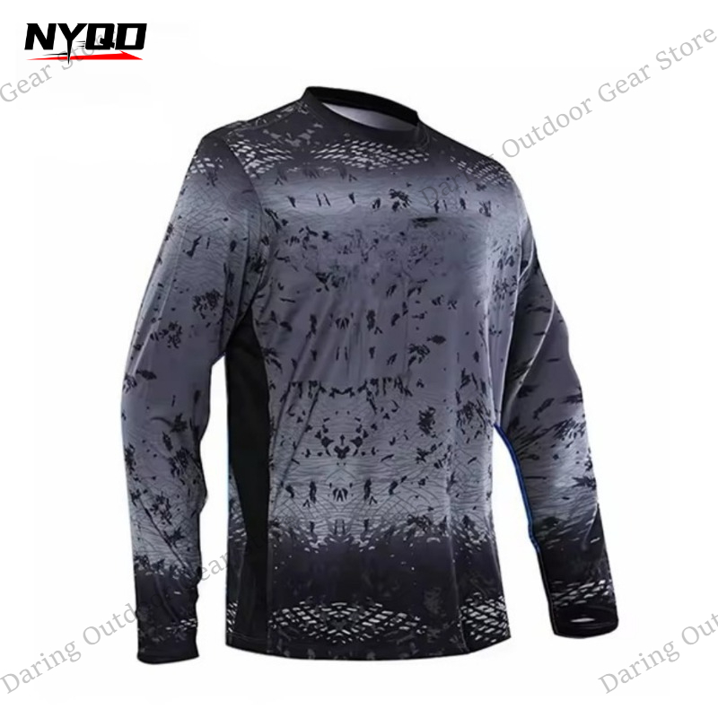 Men's Long Sleeve UPF 50+ Fish - مراجعة Fishing Shirt Uv Protection وسعره