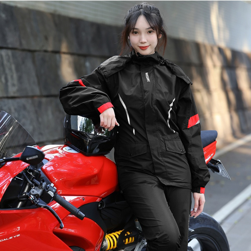 WOSAWE Motorcycle Raincoat Wat - مراجعة Fishing Rain Suit وسعره