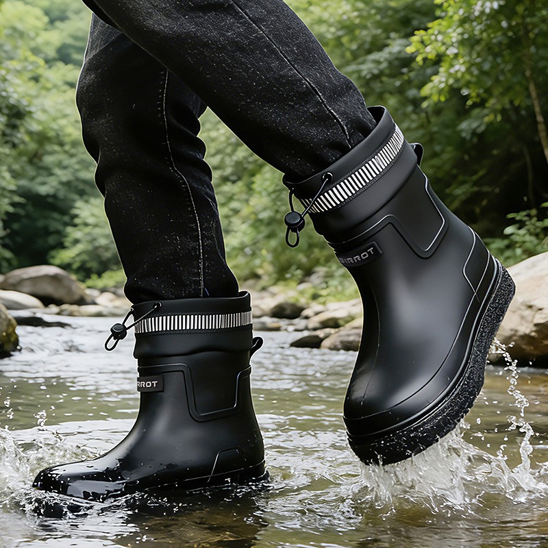 Men Rain Shoes Outdoor Waterpr - مراجعة Fishing Boots وسعره