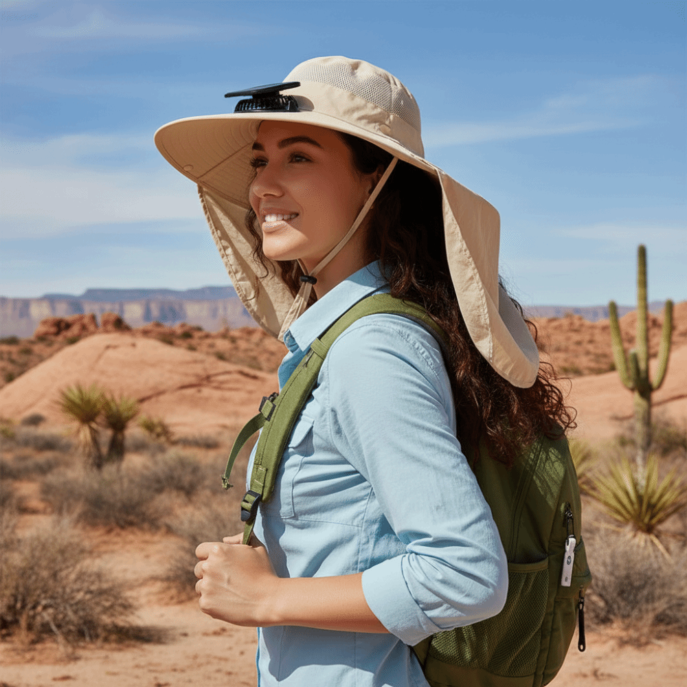 Gift UPF50+ Solar Fan Hat Wate - مراجعة Fishing Hat وسعره