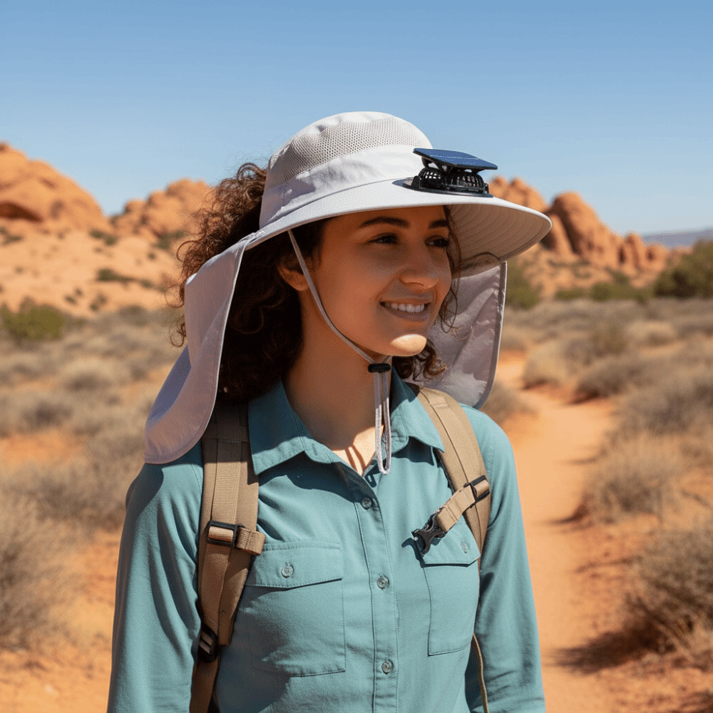 Gift UPF50+ Solar Fan Hat Wate - مراجعة Fishing Hat وسعره