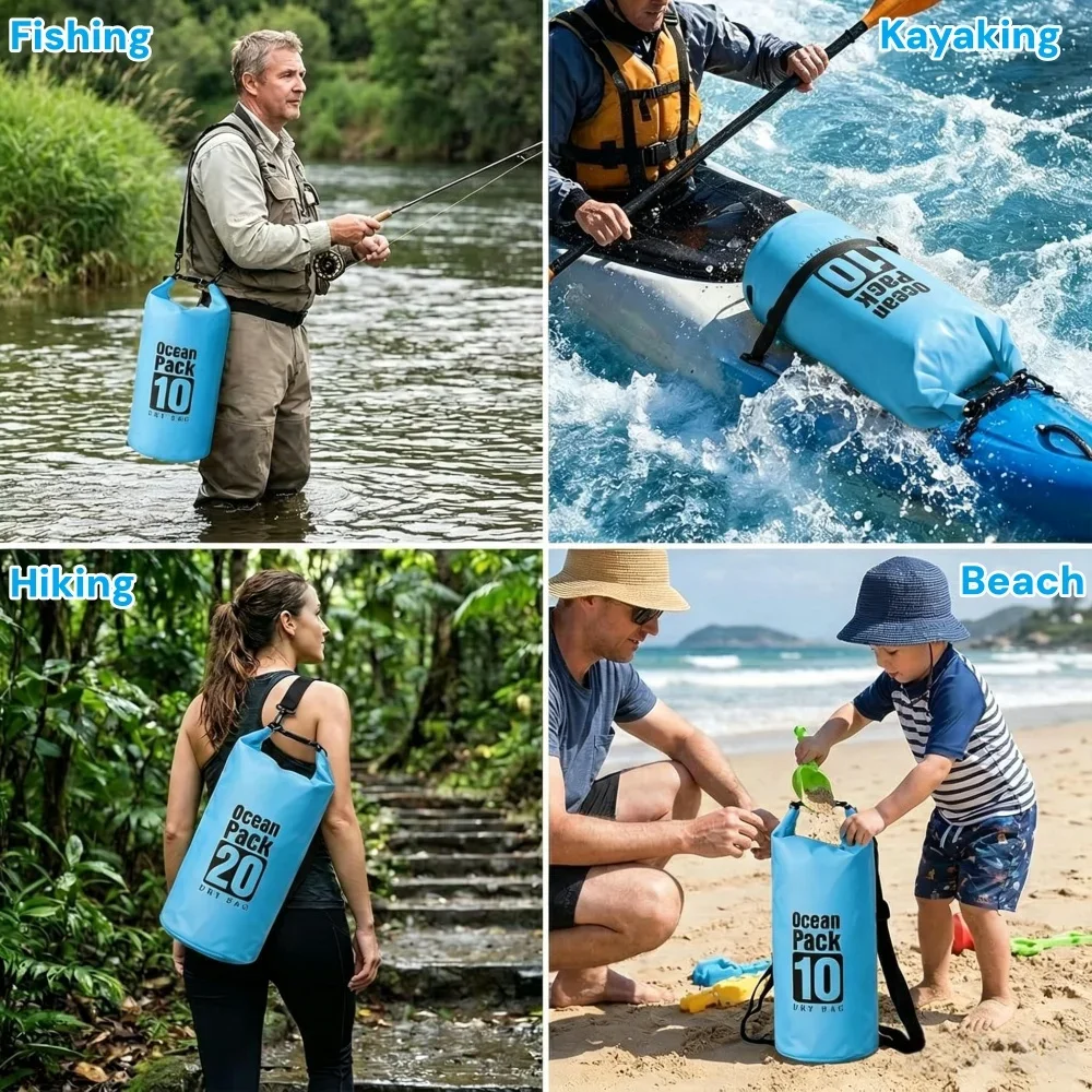 500D Waterproof Dry Bag Floati - مراجعة Fishing Bag Waterproof وسعره