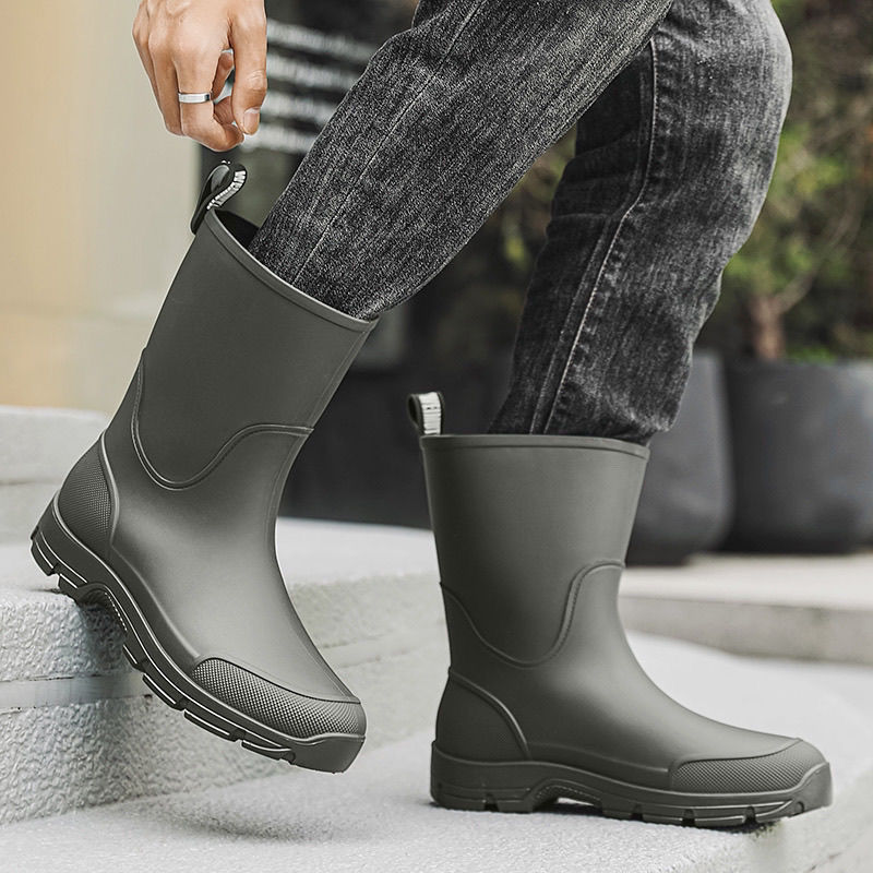 Unisex Rain Boots Fashion Mid- - مراجعة Fishing Boots وسعره
