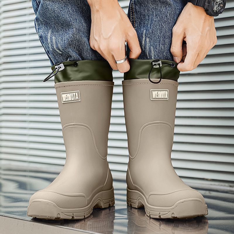 Unisex Rain Boots Fashion Mid- - مراجعة Fishing Boots وسعره
