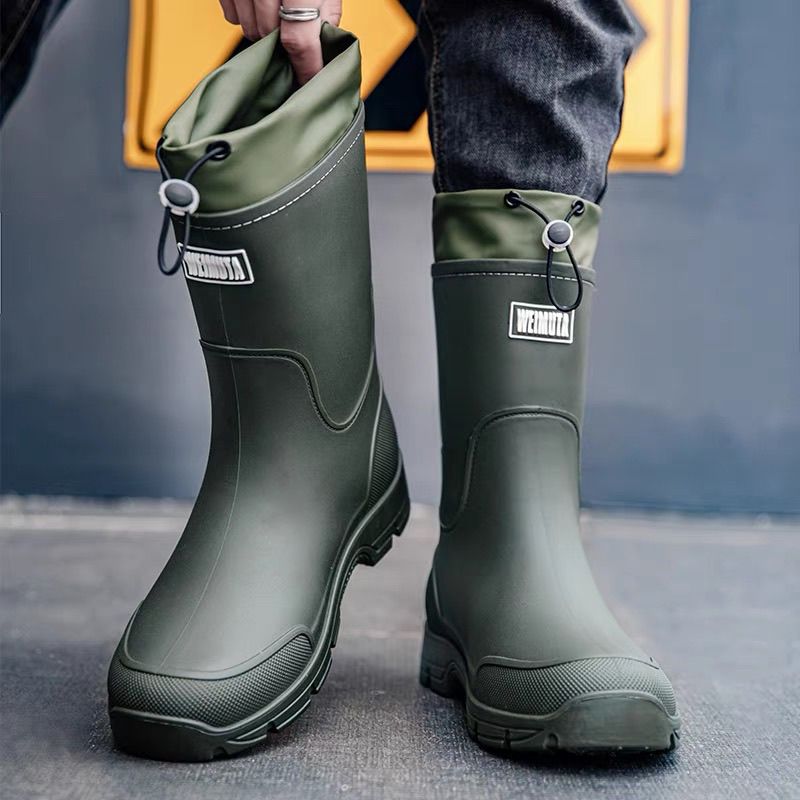 Unisex Rain Boots Fashion Mid- - مراجعة Fishing Boots وسعره