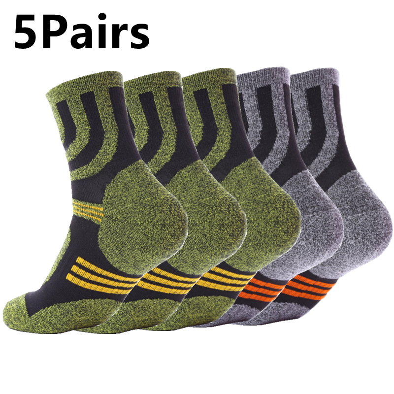 5 Pairs Socks Men Anti Blister - مراجعة Fishing Socks وسعره