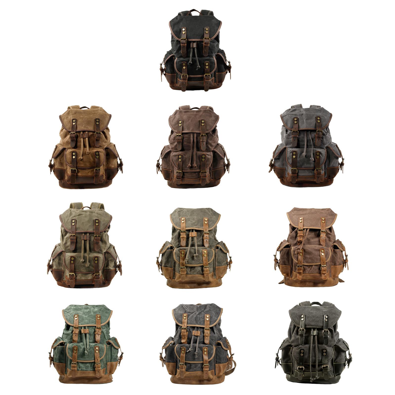Canvas Backpack Outdoor Hiking - مراجعة Fishing Backpack وسعره