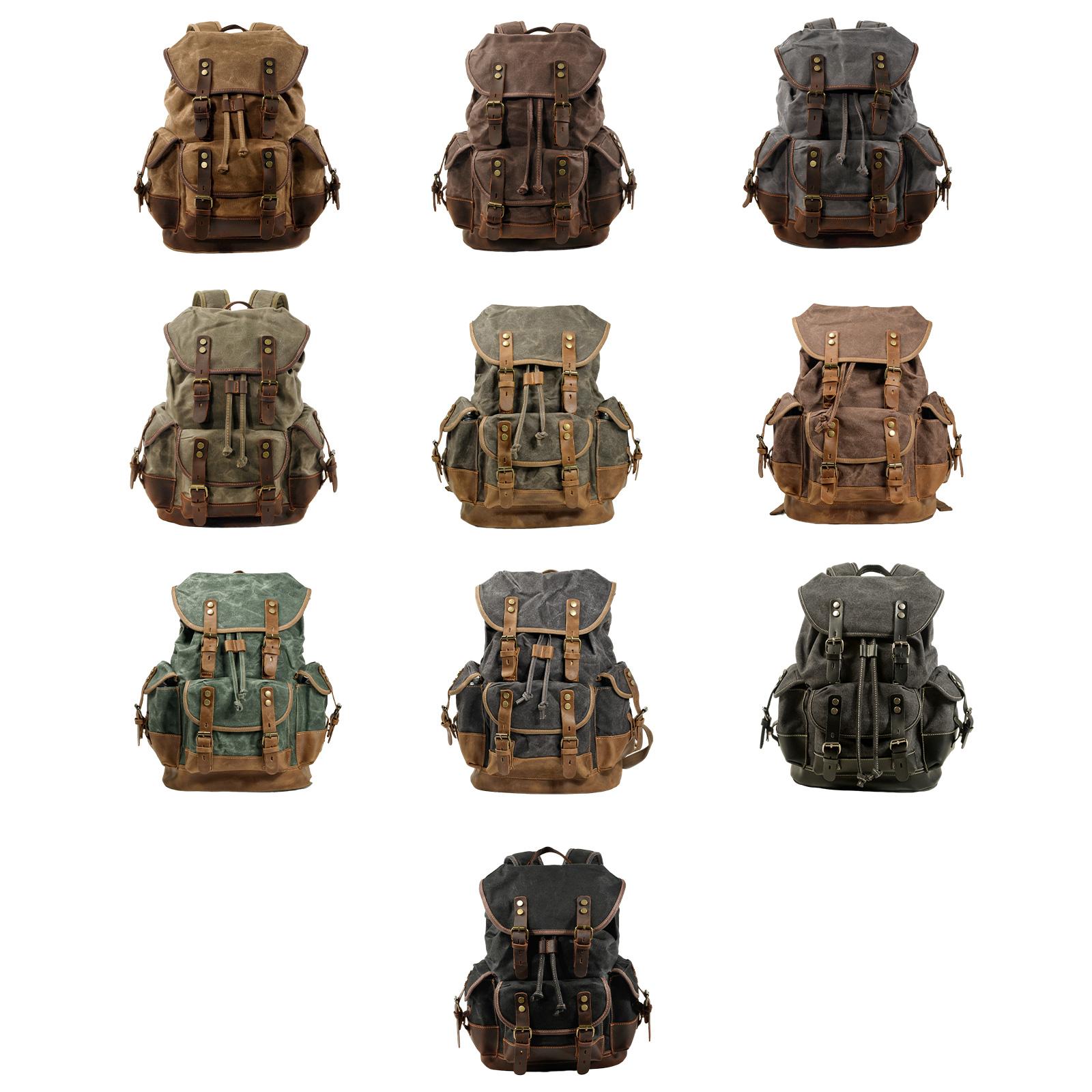 Canvas Backpack Outdoor Hiking - مراجعة Fishing Backpack وسعره