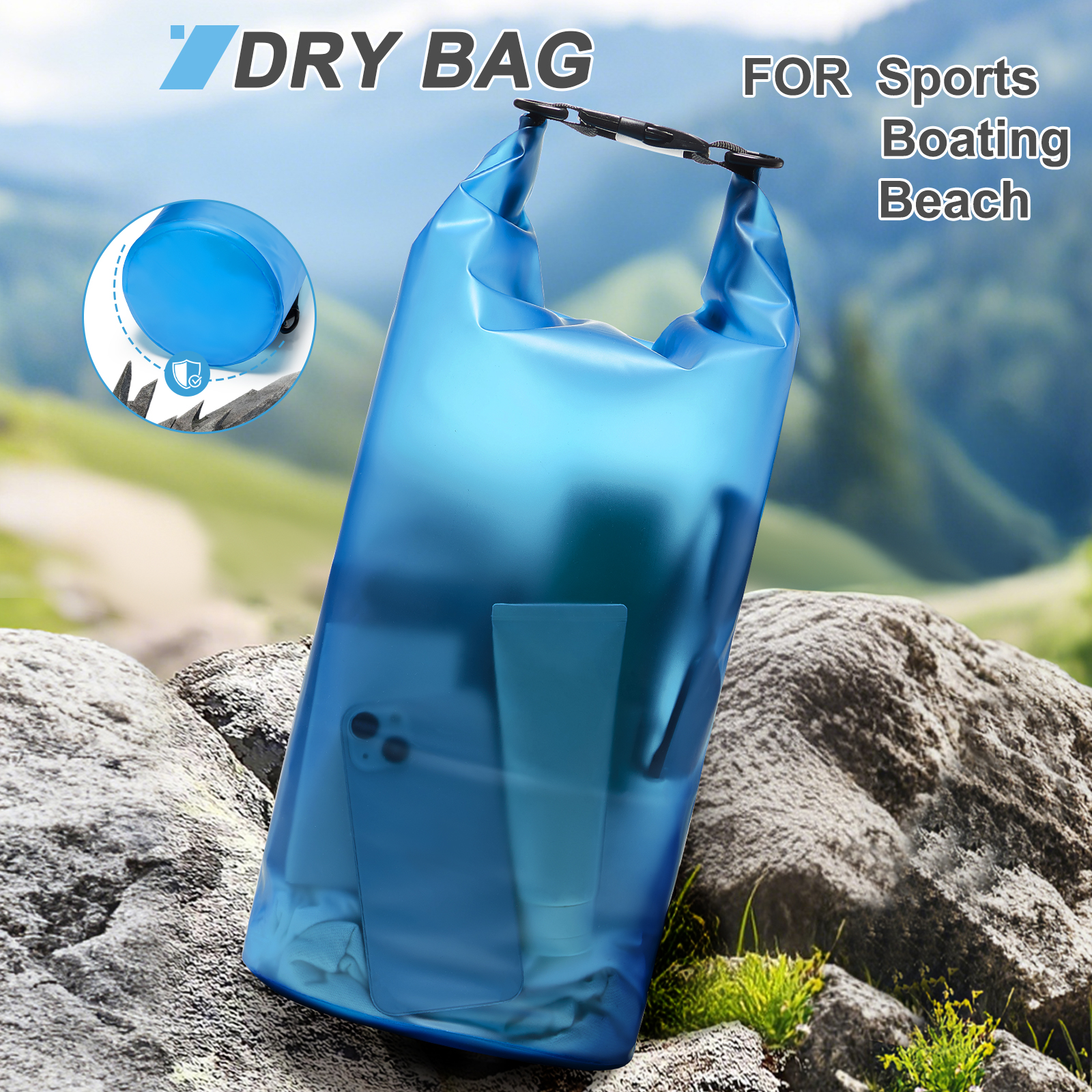 Dry Bag Waterproof Bag for Kay - مراجعة Fishing Bag Waterproof وسعره