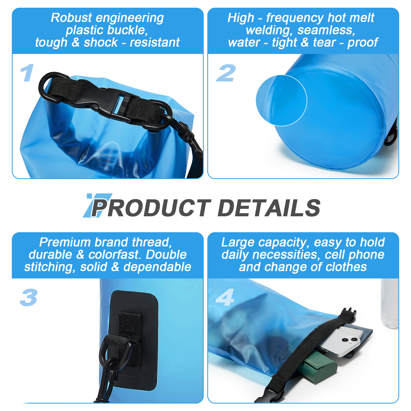 Dry Bag Waterproof Bag for Kay - مراجعة Fishing Bag Waterproof وسعره